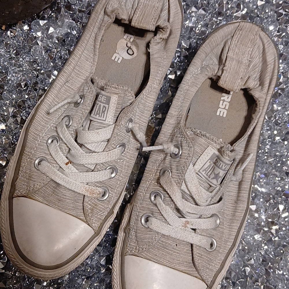 Converse Light Tan Canvas Sneakers